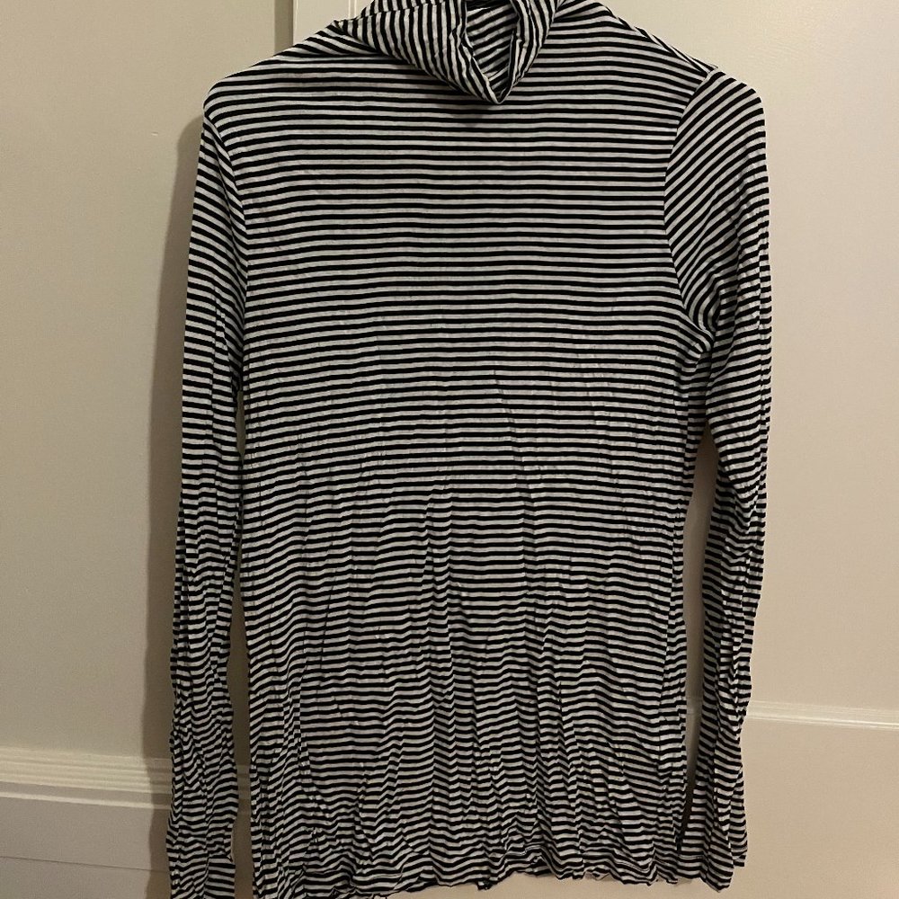 Banana Republic Striped Long Sleeve Turtleneck